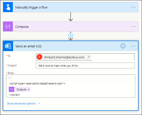 Automate work flow send email